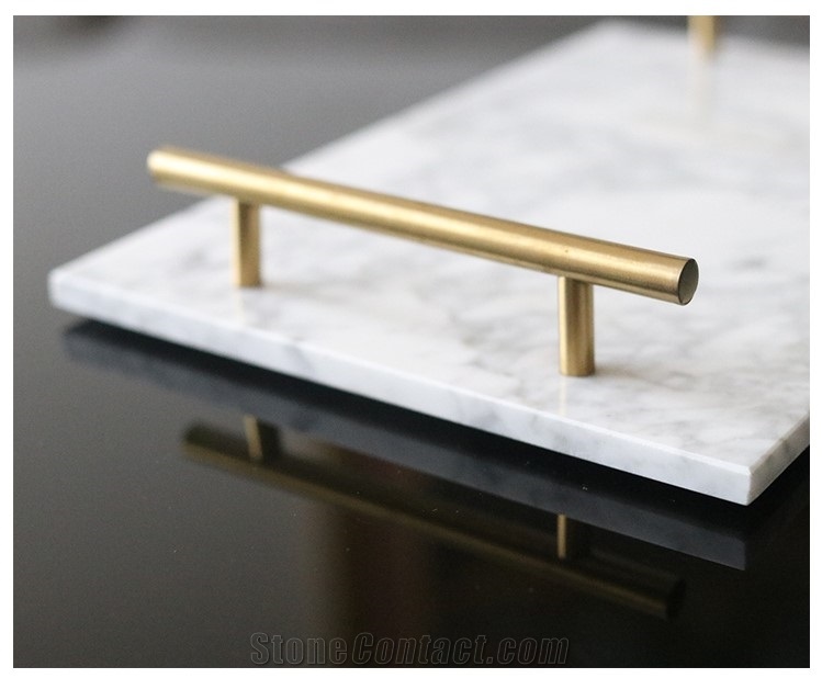 Hotel Decorations Rectangle Marble Tray