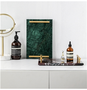 Hotel Decorations Rectangle Marble Tray