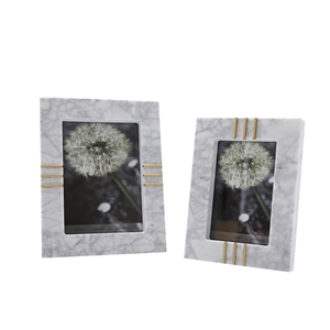 Light Luxury Bedside Table Marble Photo Frame