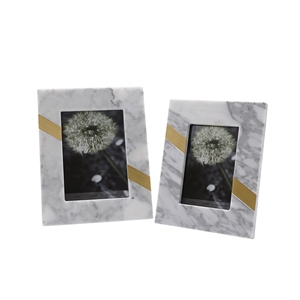 Light Luxury Bedside Table Marble Photo Frame