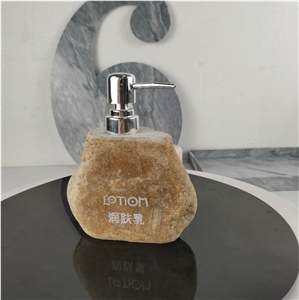 Marble Lotion Dispenser with Hand Pump