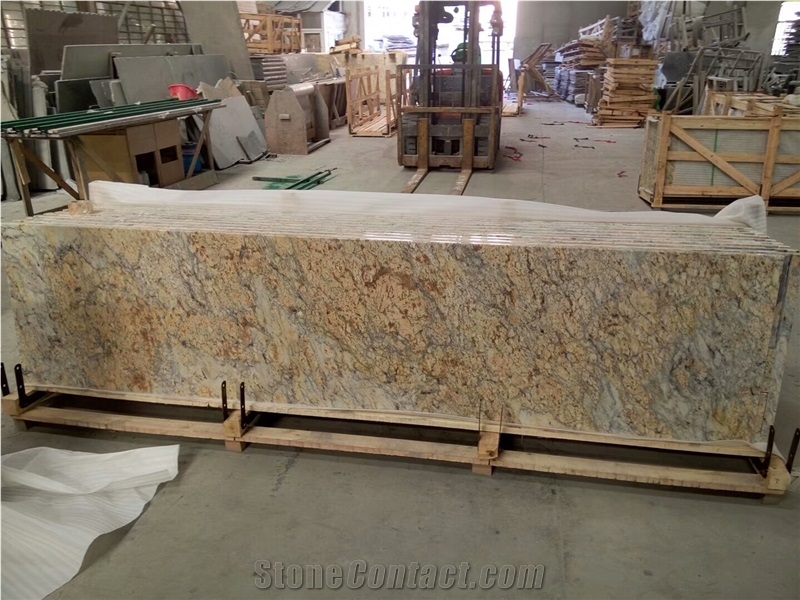 Giallo Crystal Granite Countertops