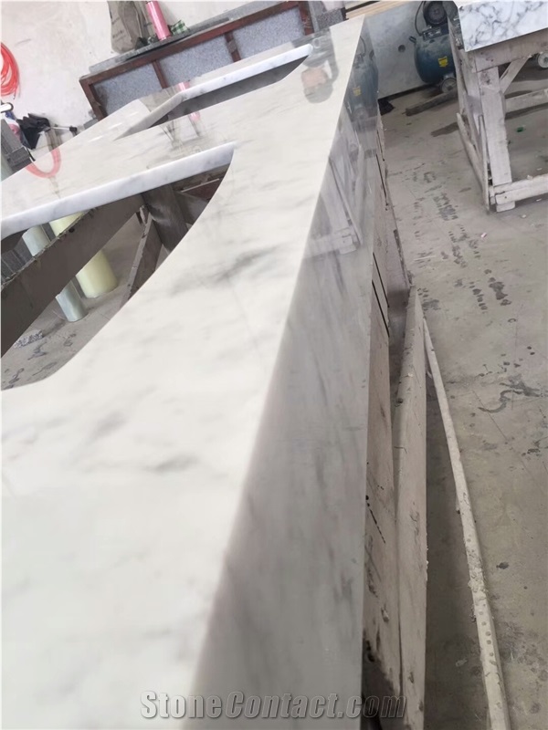 Italy Carrara White Vanity Counter Tops