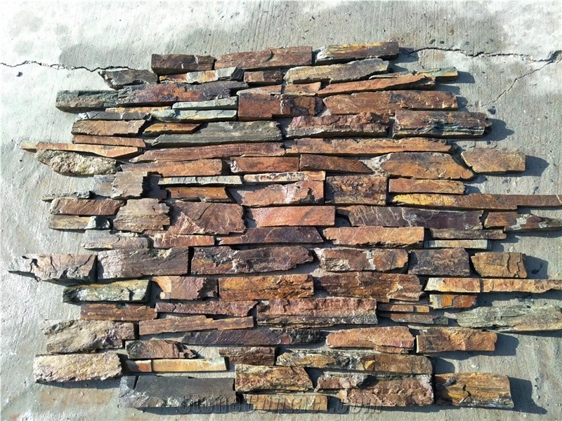 Rusty Slate Natural Cladding Loose Stone