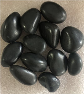 The Super Black Polished River Stone Pebbles