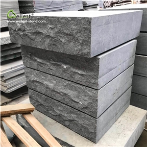 G654 Dark Grey Granite Split Rock Face Block Step