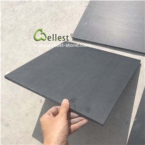 Honed Black Slate Tile for Flooring Patio Walkway