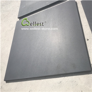 Honed Black Slate Tile for Flooring Patio Walkway