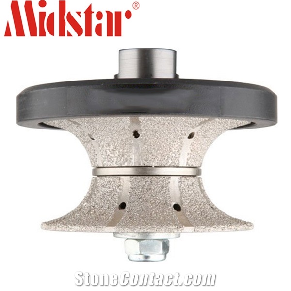 Diamond Half Bullnose Profiler Router Bit Wheel