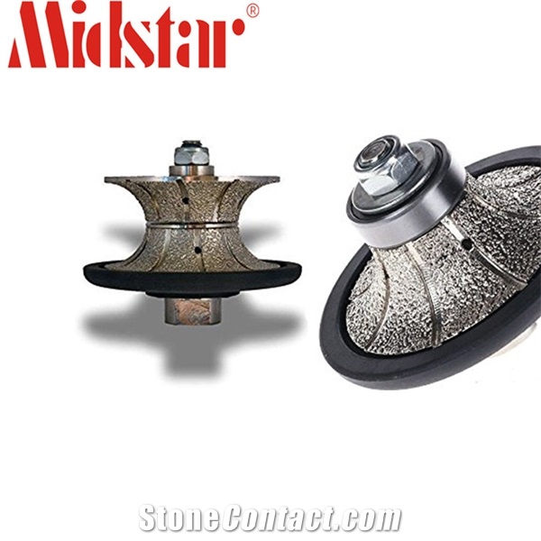 Diamond Half Bullnose Profiler Router Bit Wheel