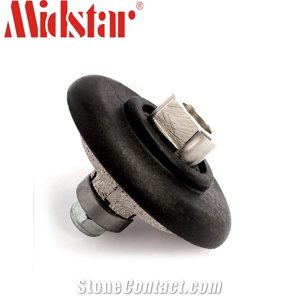 Diamond Half Bullnose Profiler Router Bit Wheel