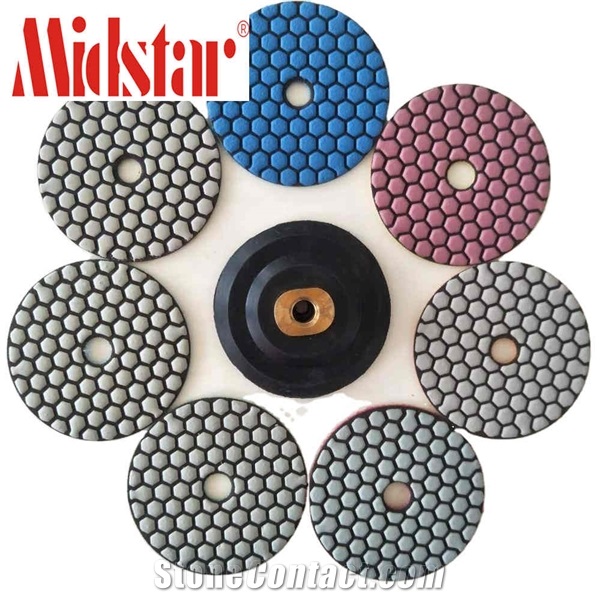 Dry Flexible Diamond Resin Bond Polishing Pads