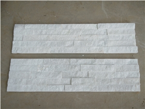 China White Quartzite Stacked Thin Stone Veneer