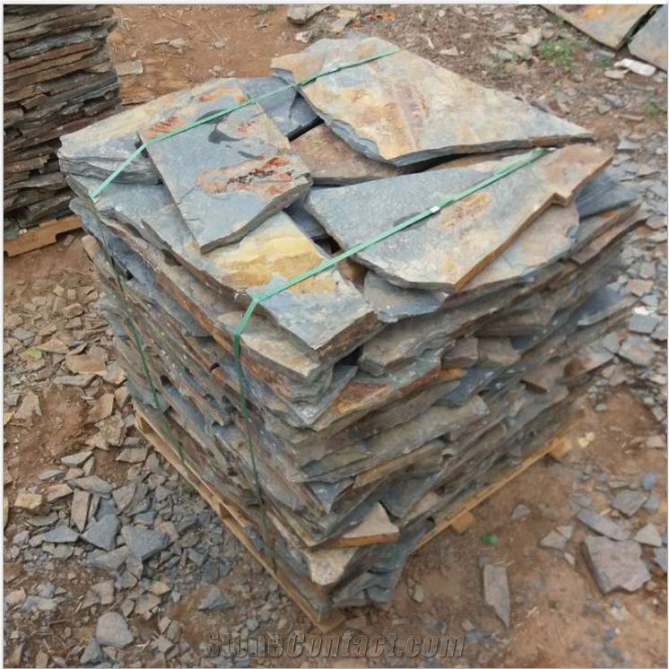 Irregular Rustic Slate Flagstone Walkway Pavers