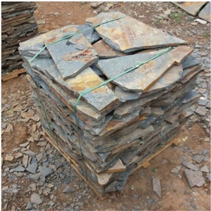 Irregular Rustic Slate Flagstone Walkway Pavers