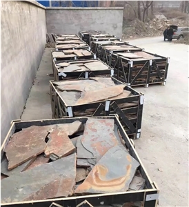Irregular Rustic Slate Flagstone Walkway Pavers