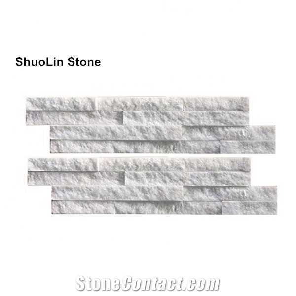 Thin Stone Cladding White Quartzite 40x10cm Price