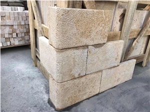 Split Beige Limestone Wall Cldding Caping Stone Split Beige Limestone Wall Cldding Caping Stone