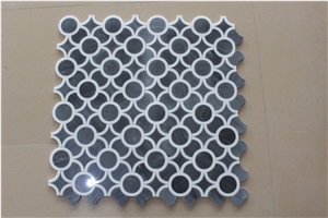 Bardiglio Imperiale Waterjet Marble Mosaic Tile