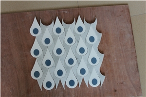 China Cinderella Grey Blue Marble Mosaics