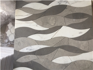 Cinderella Grey Marble Waterjet Marble Mosaics