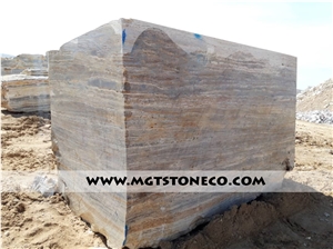 Silver Gold Travertine Blocks