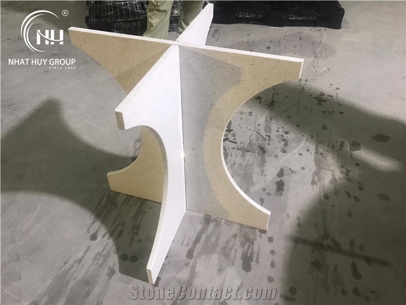 Platinum White Table Fabricator, Quartz Fabricate Furniture