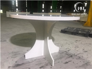 Platinum White Table Fabricator, Quartz Fabricate Furniture
