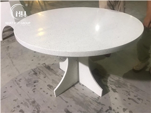 Platinum White Table Fabricator, Quartz Fabricate Furniture