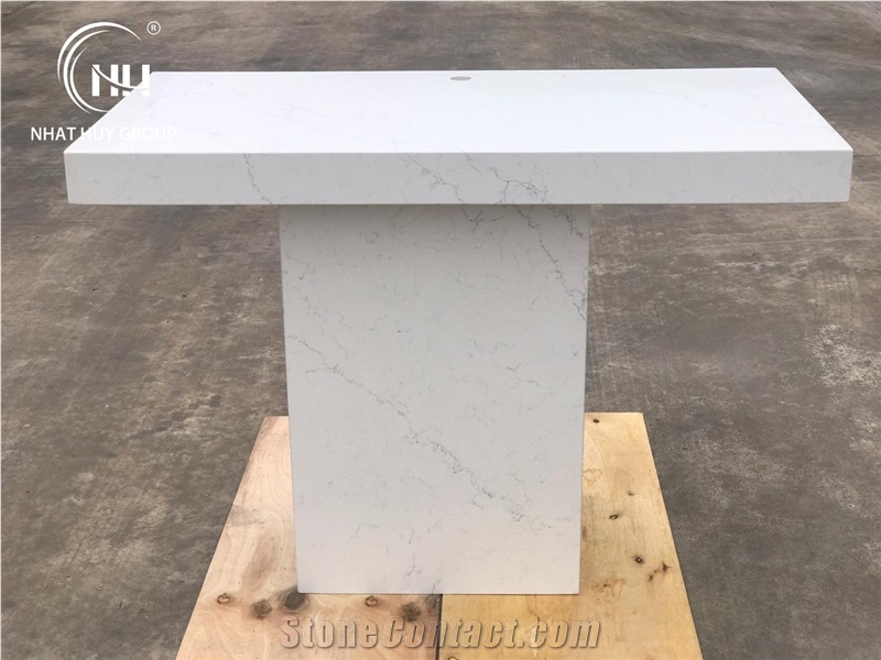 Vq8066 Giotto Table Set Fabicator, Cut to Size Quartz Stone Interior Furniture