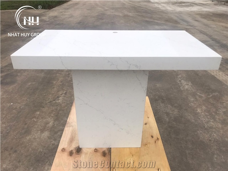 Vq8066 Giotto Table Set Fabicator, Cut to Size Quartz Stone Interior Furniture