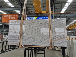 Italy Bianco Lasa Fantastico Marble Slab