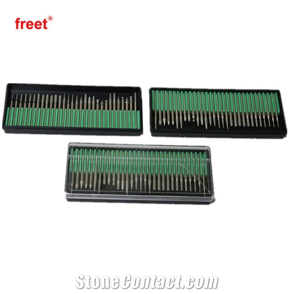 Cnc Machine Diamond Burrs Diamond Engraving Tools Bit Gemstone