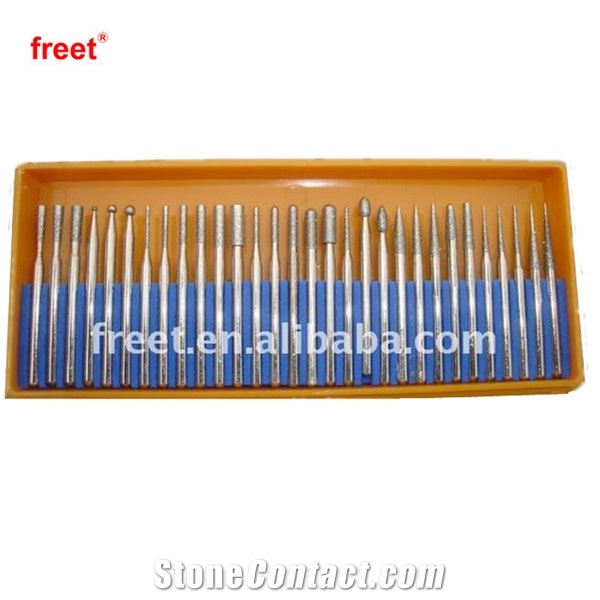 Cnc Machine Diamond Burrs Diamond Engraving Tools Bit Gemstone