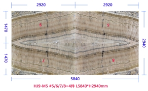 Natural Onyx Tv / Sofa Background Decoration