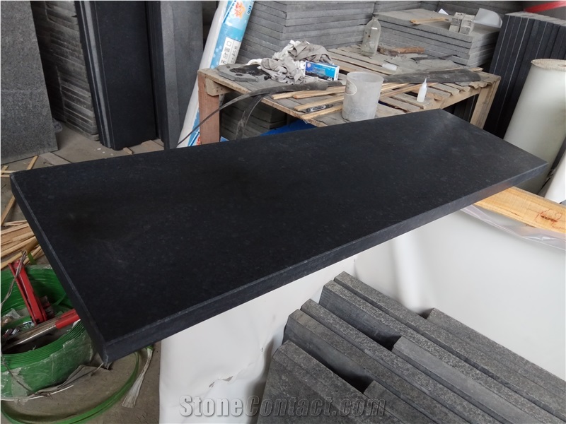 G684 Window Sill Black Basalt Polished Window Sill