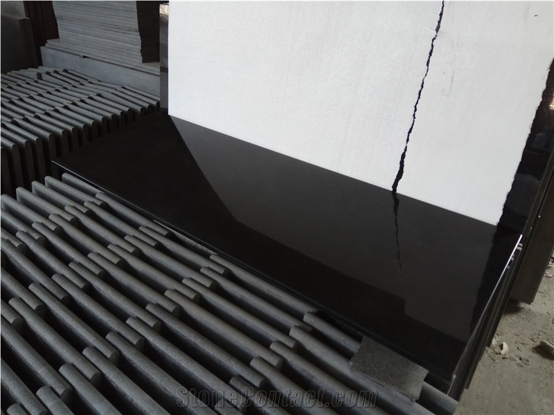 G684 Window Sill Black Basalt Polished Window Sill