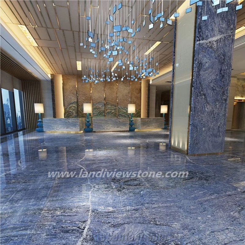 Azul Bahia Granite Tiles & Slabs, Blue Granite