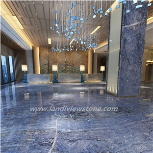 Azul Bahia Granite Tiles & Slabs, Blue Granite Azul Bahia Granite Tiles & Slabs, Blue Granite