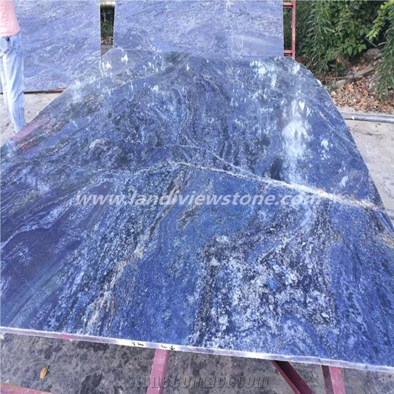 Azul Bahia Granite Tiles & Slabs, Blue Granite