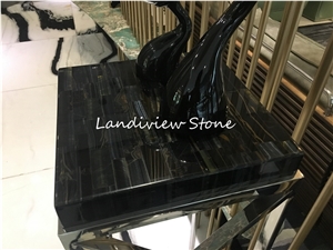 Blue Tiger Eye Semiprecious Stone- Gem Stone Slabs