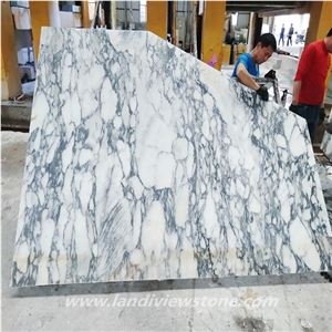 Calacatta Arabescato Supreme White Marble Slabs