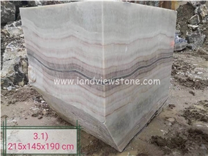Cheap Crema Wooden Grain Onyx Slab
