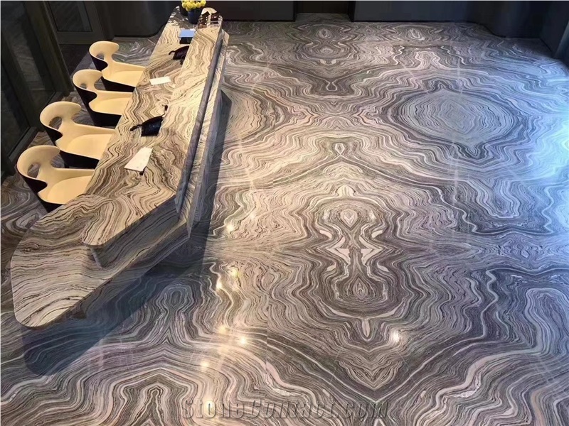 Cloud Wave Marble Floating Grey Marble