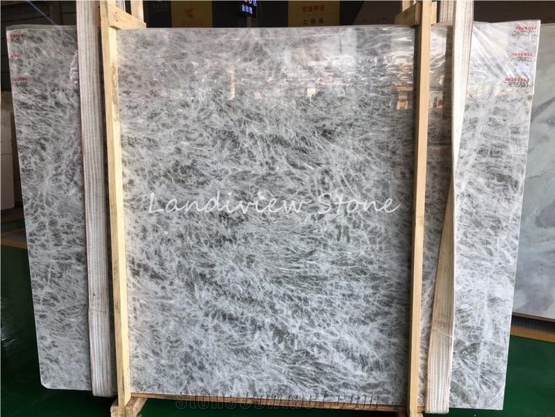 Dora Cloud Grey Ash Marble Ice Silver Spider Slabs
