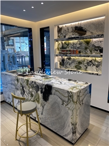 Ice Green Marble White Lux Ice Connect Blocks