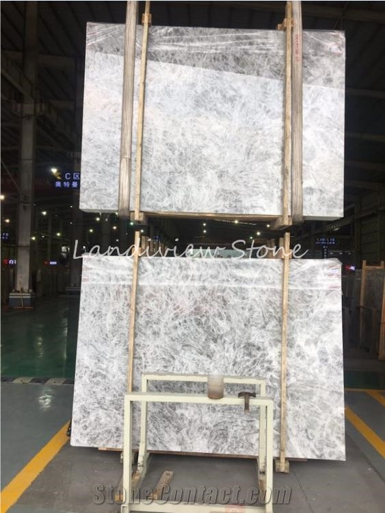 Ice Grey Marble Tiles Slabs Flooring Wall