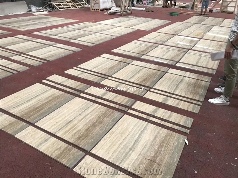 Mahogany Travertine Silver Travertine