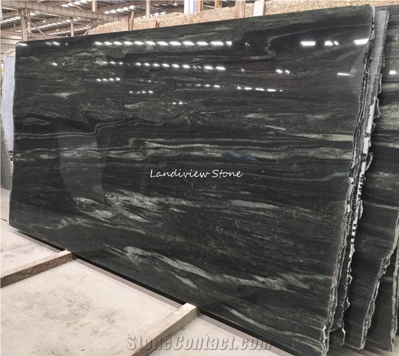 Milky Way Green Galaxy Green Granite Countertop