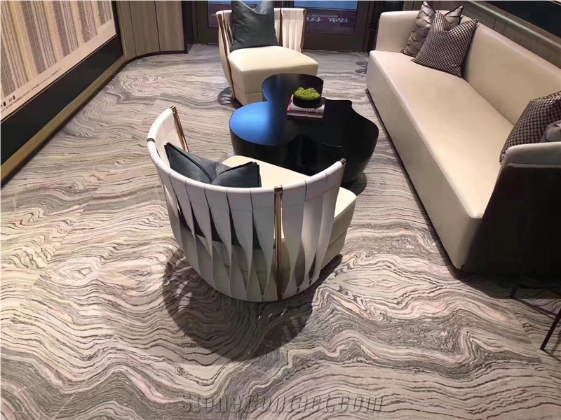 New Palissandro Marble Topeka Marble Wave Cloudy